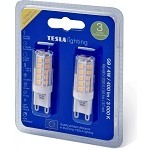 Tesla - LED žárovka G9, 4W, 230V, 400lm, 3000K, 25 000h, 360st, 2ks v balení