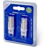 Tesla - LED žárovka G9, 4W, 230V, 400lm, 4000K, 25 000h, 360st, 2ks v balení