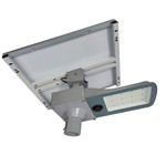 Tesla - LED solární street light 50W, 4500lm, 2700K, CRI70, IP65, solar panel 18V 75W